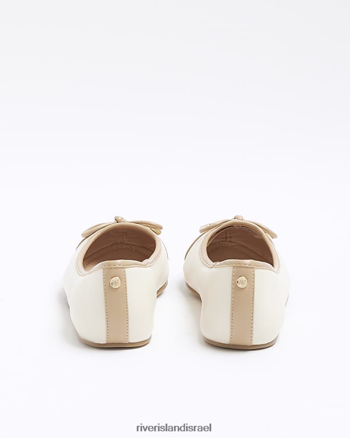 הַנעָלָה River Island נעלי בלט קשת בהתאמה רחבה בז' נשים BDZ4084139