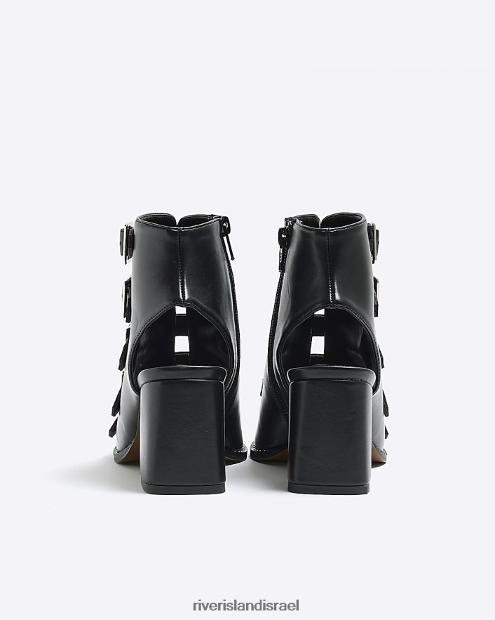 הַנעָלָה River Island נעלי עקב אבזם שָׁחוֹר נשים BDZ4084155