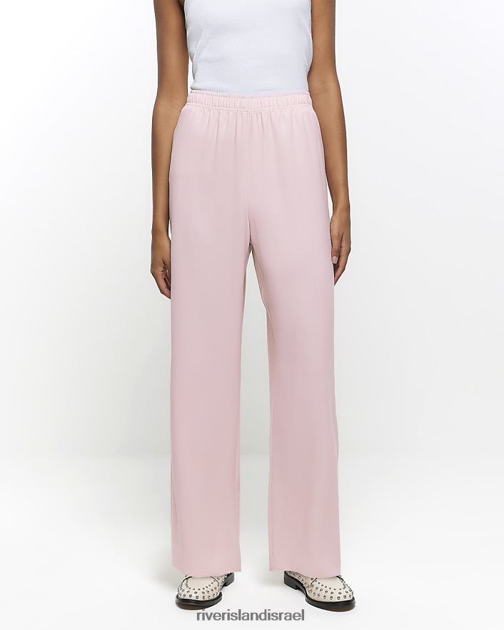 לבוש River Island מכנסיים רחבים וָרוֹד נשים BDZ4084171