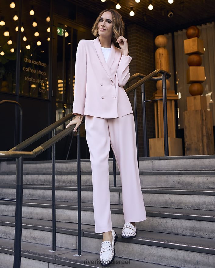 לבוש River Island מכנסיים רחבים וָרוֹד נשים BDZ4084171