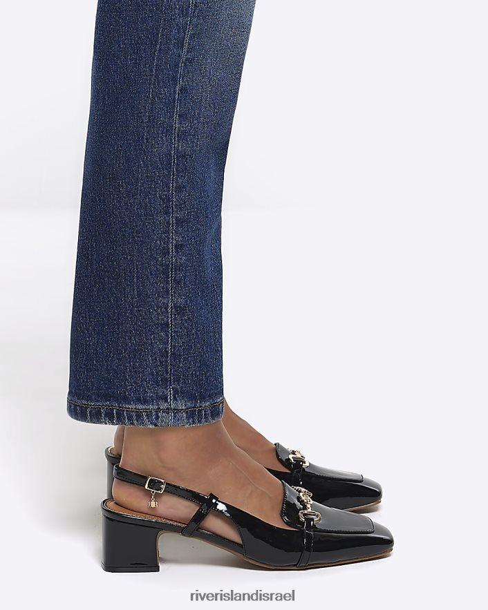 הַנעָלָה River Island נעלי מגרש בלוק עקב שָׁחוֹר נשים BDZ4084194