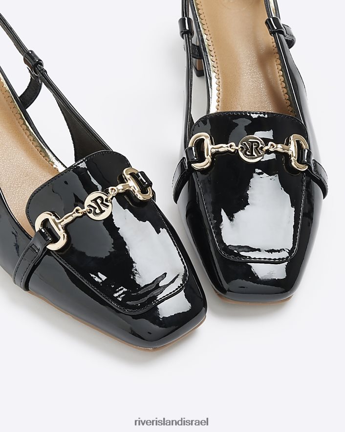 הַנעָלָה River Island נעלי מגרש בלוק עקב שָׁחוֹר נשים BDZ4084194