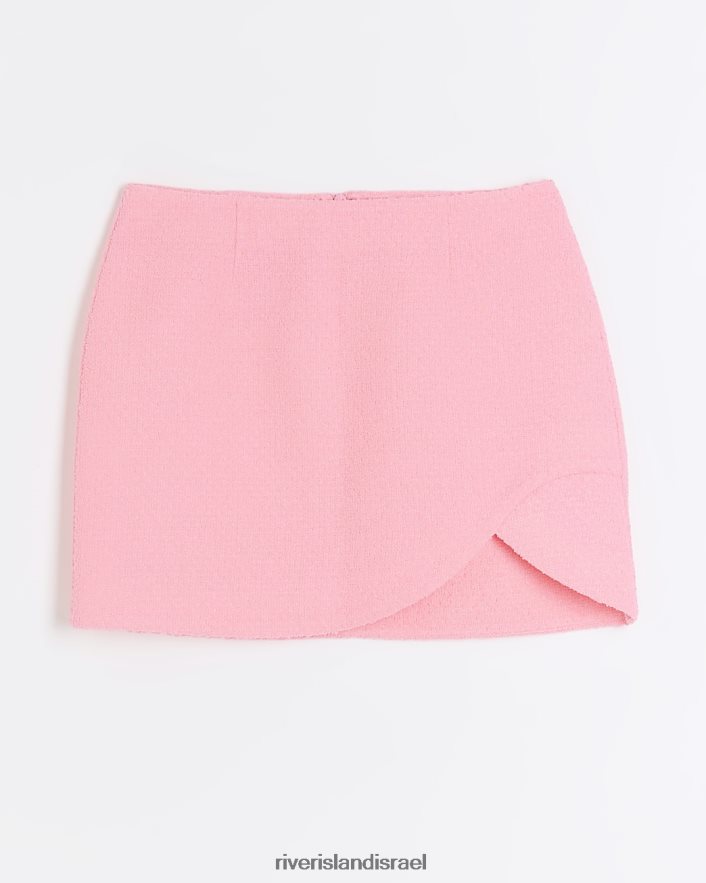 לבוש River Island חצאית מיני מכפלת עקומה וָרוֹד נשים BDZ4084206