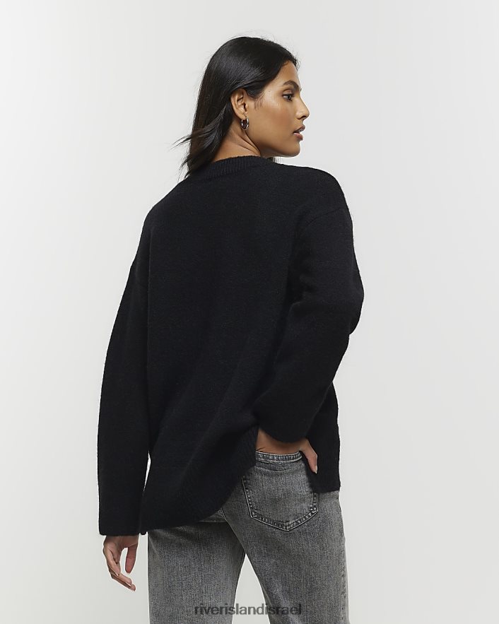 לבוש River Island מגשר לקצץ תחרה שָׁחוֹר נשים BDZ4084211
