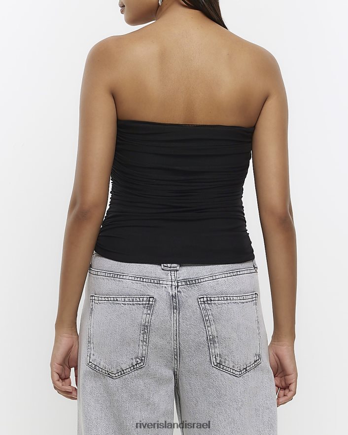 לבוש River Island דף בנדו רשת יהלומי שָׁחוֹר נשים BDZ4084261