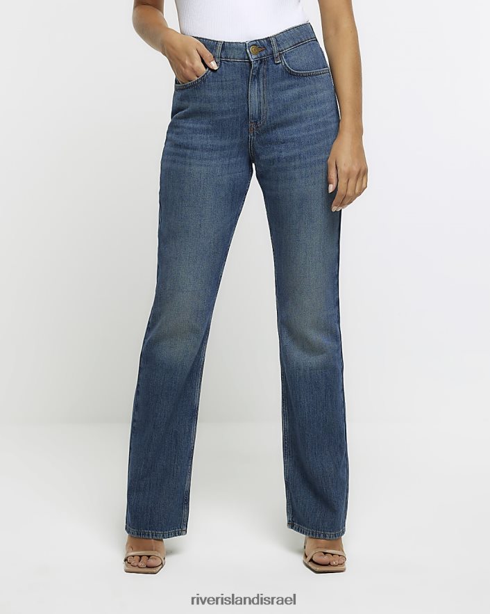 לבוש River Island ג'ינס בגזרת אתחול בגזרה דקיקה כְּחוֹל נשים BDZ4084296