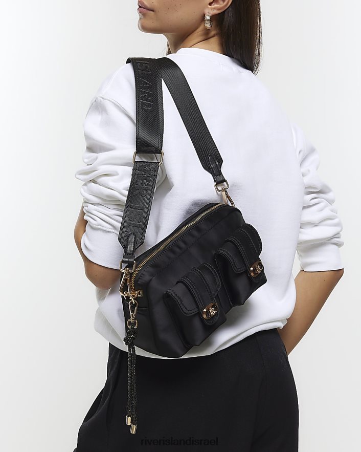 אביזרים River Island תיק מצלמות שירות שָׁחוֹר נשים BDZ4084327