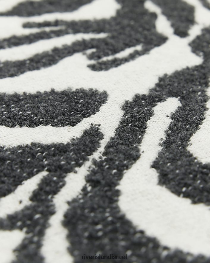 אביזרים River Island צעיף בהדפס בעלי חיים שָׁחוֹר נשים BDZ4084346