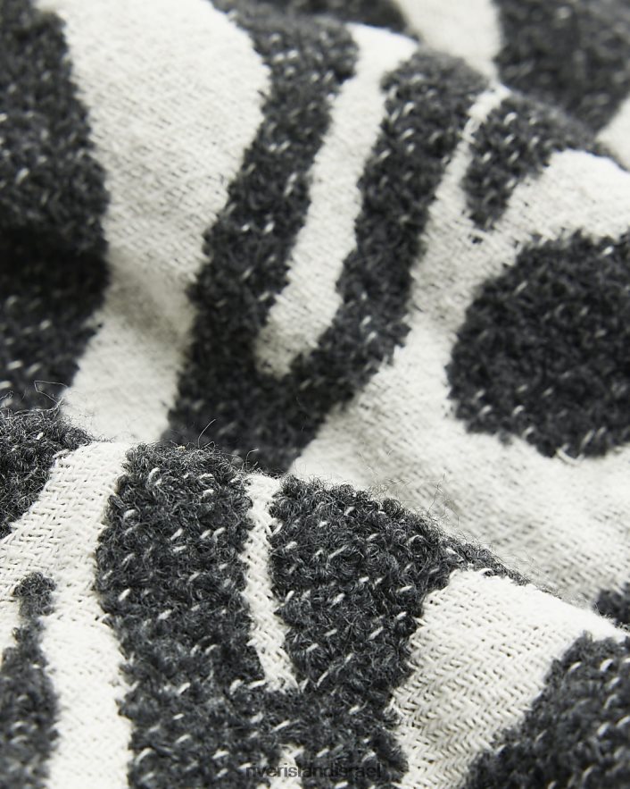 אביזרים River Island צעיף בהדפס בעלי חיים שָׁחוֹר נשים BDZ4084346