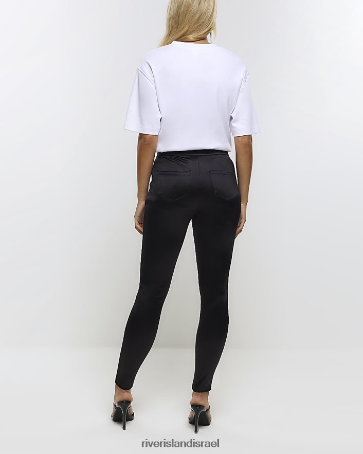 לבוש River Island מכנסי דיסקו סקיני שָׁחוֹר נשים BDZ4084371