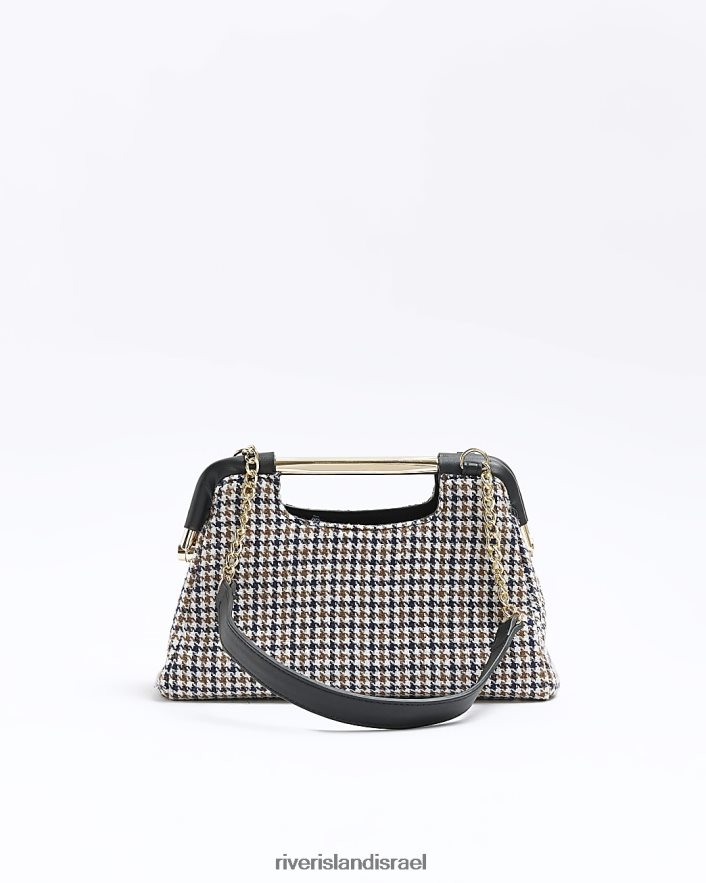 אביזרים River Island בדוק תיק כתף קלאץ' שָׁחוֹר נשים BDZ4084378