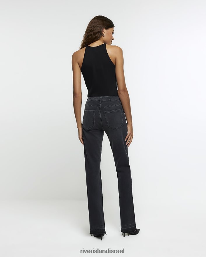 לבוש River Island ג'ינס מעוטר בגזרה דקיקה שָׁחוֹר נשים BDZ4084400