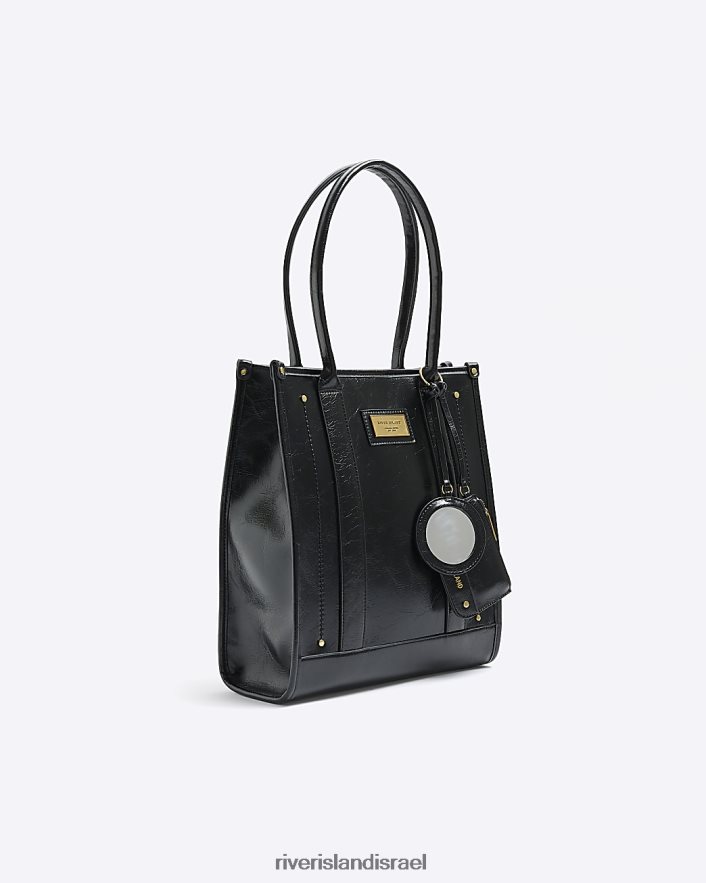 אביזרים River Island תיק קניות שָׁחוֹר נשים BDZ4084409