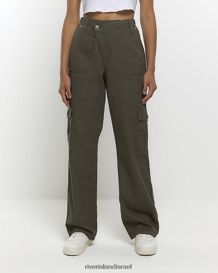 לבוש River Island מכנסי מטען רגועים חָקִי נשים BDZ4084426