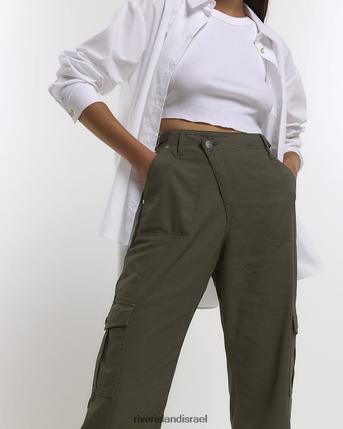 לבוש River Island מכנסי מטען רגועים חָקִי נשים BDZ4084426
