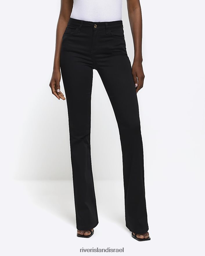 לבוש River Island ג'ינס בגזרת ג'ינס שָׁחוֹר נשים BDZ4084429