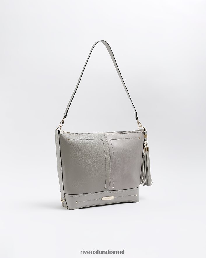 אביזרים River Island צרור תיק כתף אפור נשים BDZ4084460