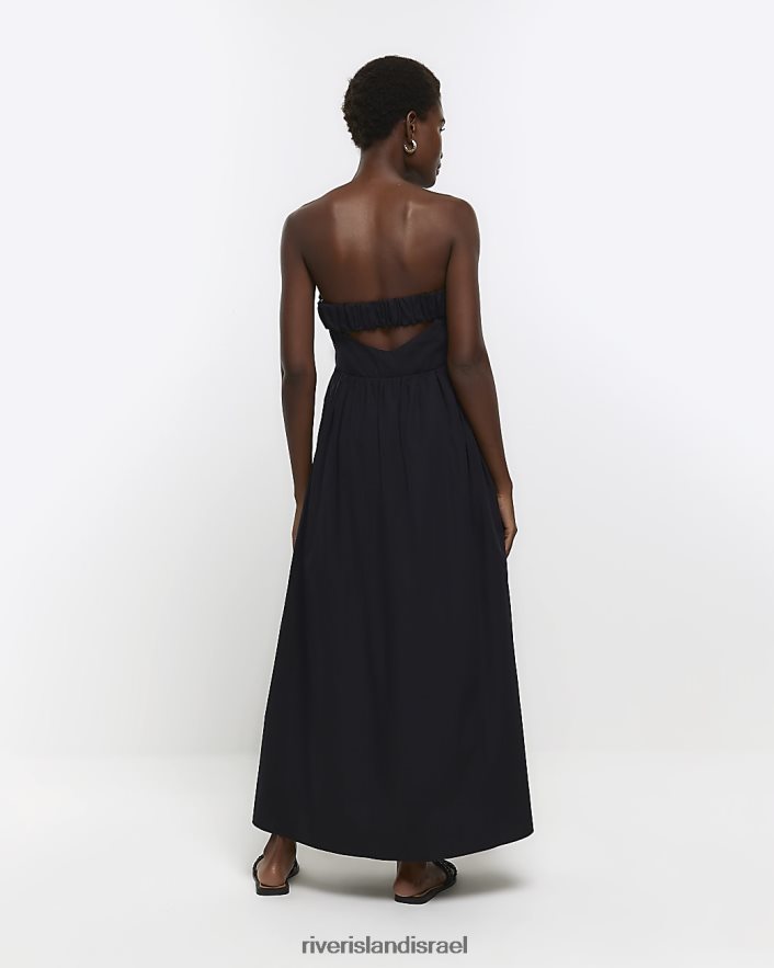 לבוש River Island שמלת מקסי בנשף לנשף שָׁחוֹר נשים BDZ4084576