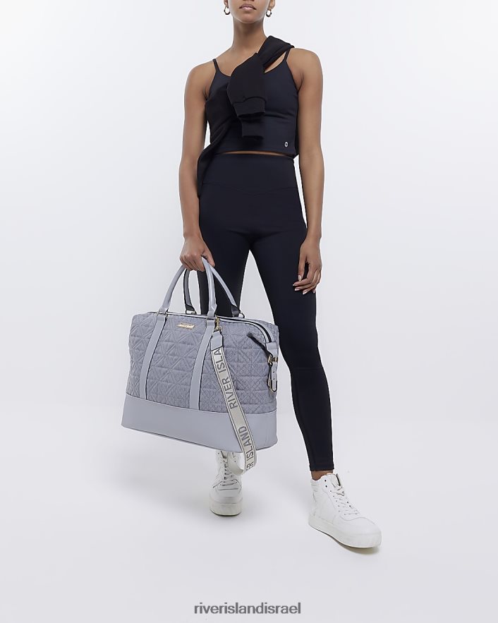 אביזרים River Island תיק לסופשבוע אפור נשים BDZ408459