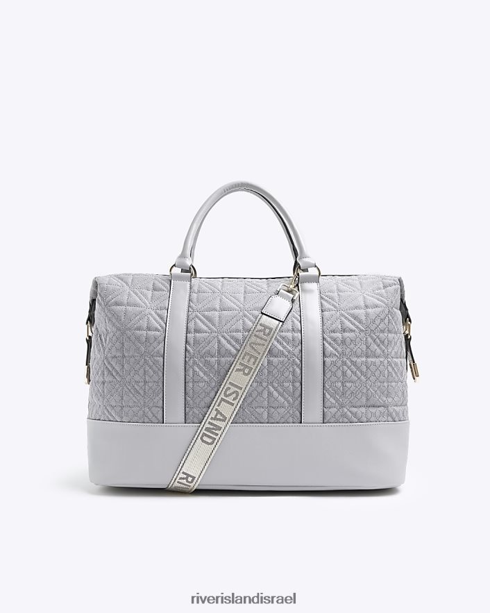 אביזרים River Island תיק לסופשבוע אפור נשים BDZ408459