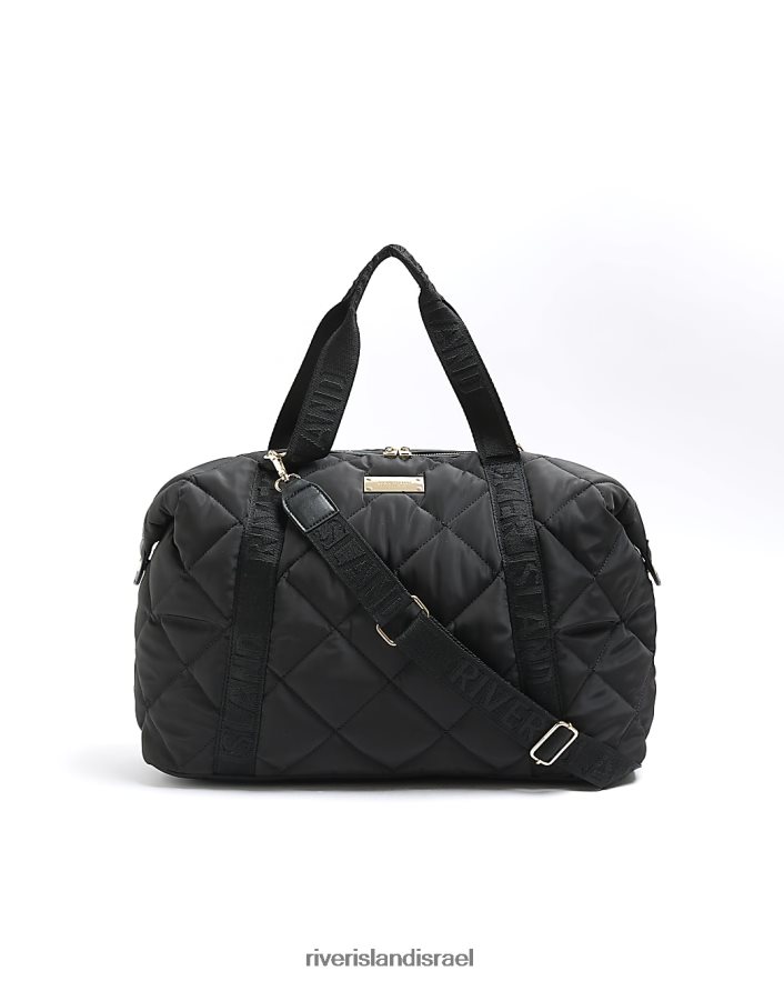 אביזרים River Island תיק נסיעות מרופד שָׁחוֹר נשים BDZ4084613