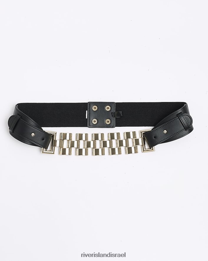 אביזרים River Island חגורת קישור שרשרת שָׁחוֹר נשים BDZ4084625