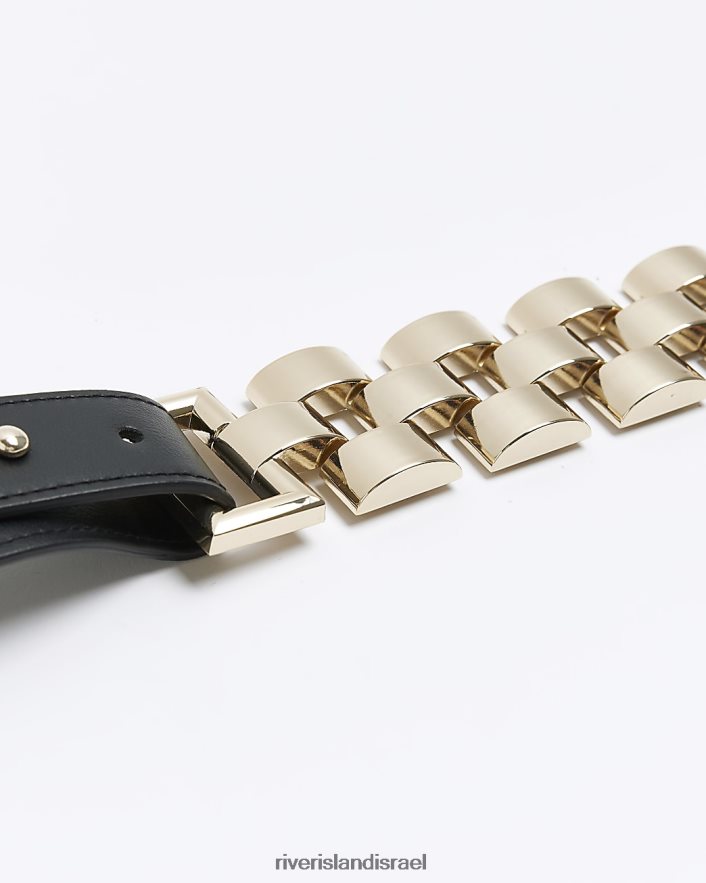 אביזרים River Island חגורת קישור שרשרת שָׁחוֹר נשים BDZ4084625