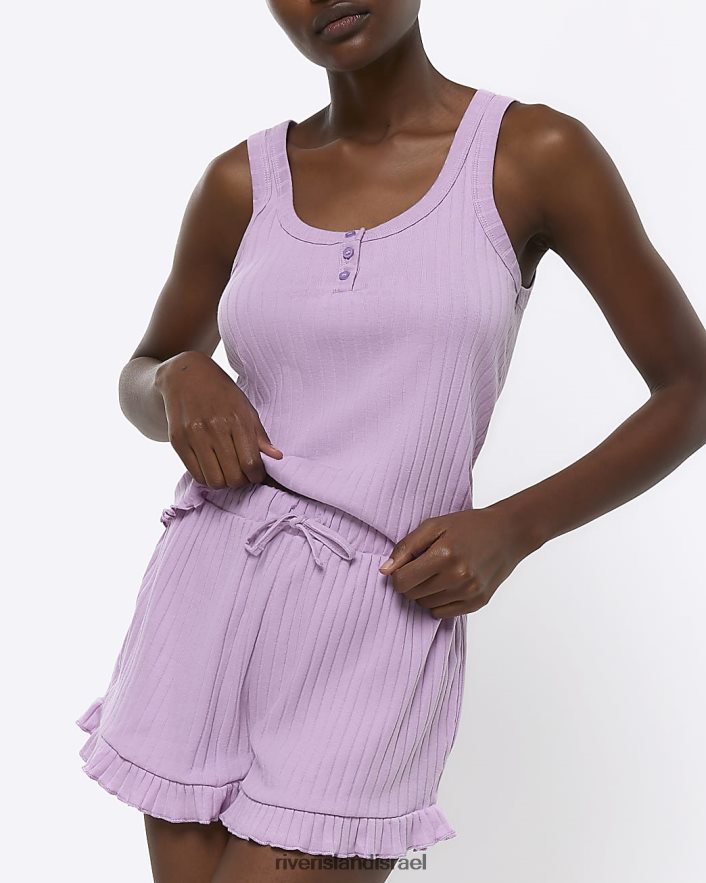 לבוש River Island ווסט ומערכת פיג'מות קצרה סָגוֹל נשים BDZ4084661