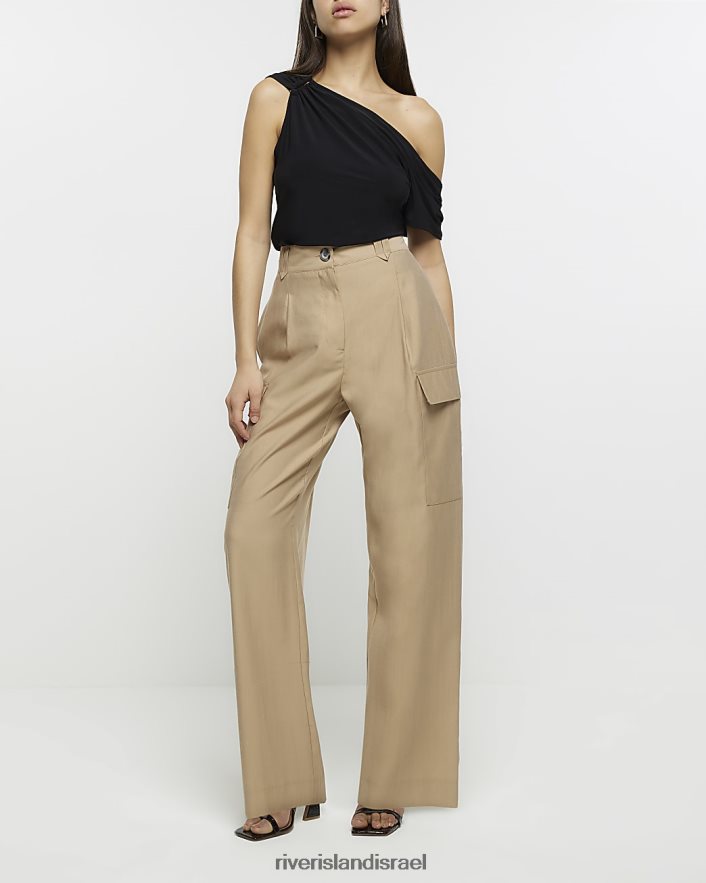 לבוש River Island חלק עליון אופ-כתף שָׁחוֹר נשים BDZ4084674