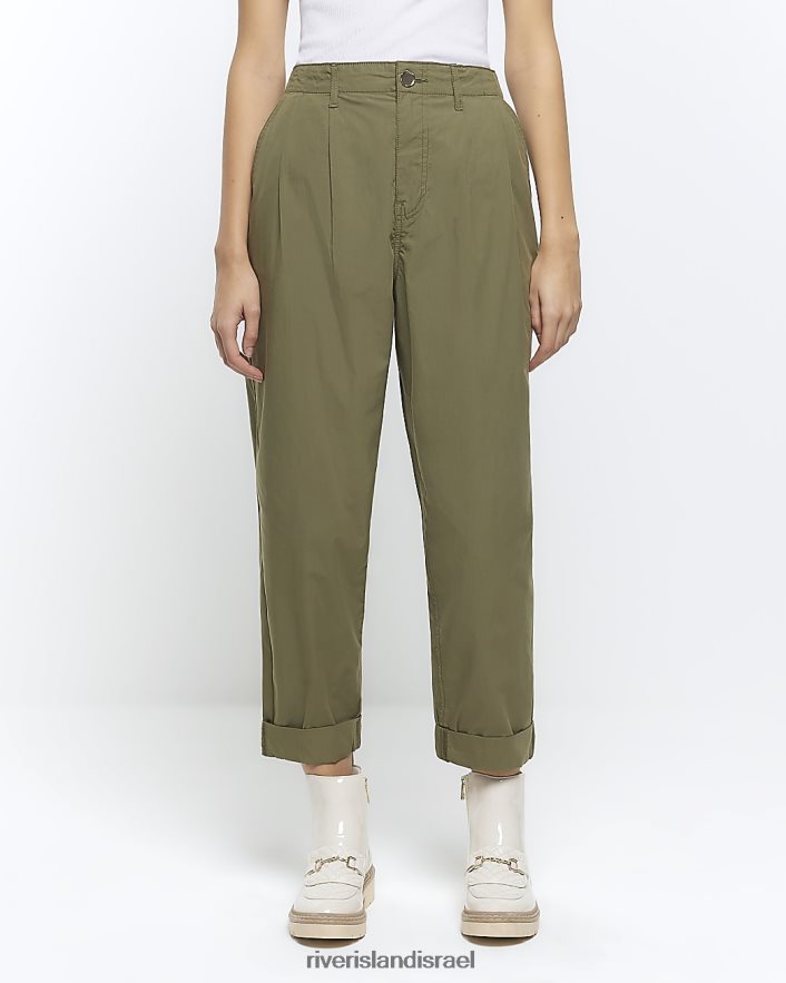 לבוש River Island מכנסיים מחודדים בגזרה גבוהה חָקִי נשים BDZ4084696