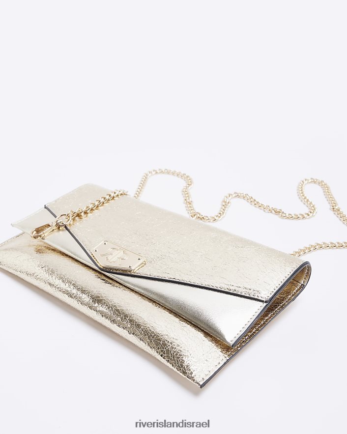 אביזרים River Island תיק קלאץ' עם רצועת שרשרת מתכתית זהב נשים BDZ4084700