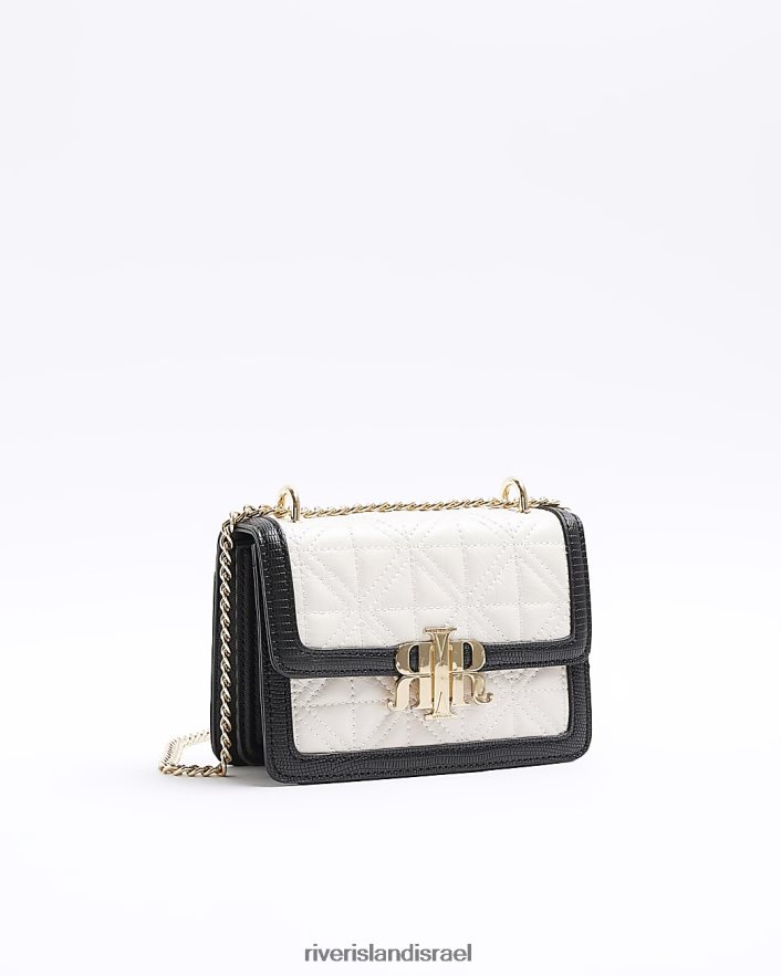 אביזרים River Island תיק כתף מרופד קרם נשים BDZ408474