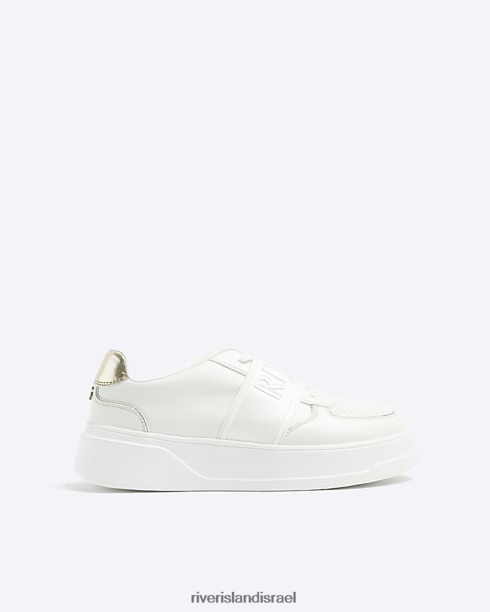 הַנעָלָה River Island להחליק מאמנים לבן נשים BDZ4084793