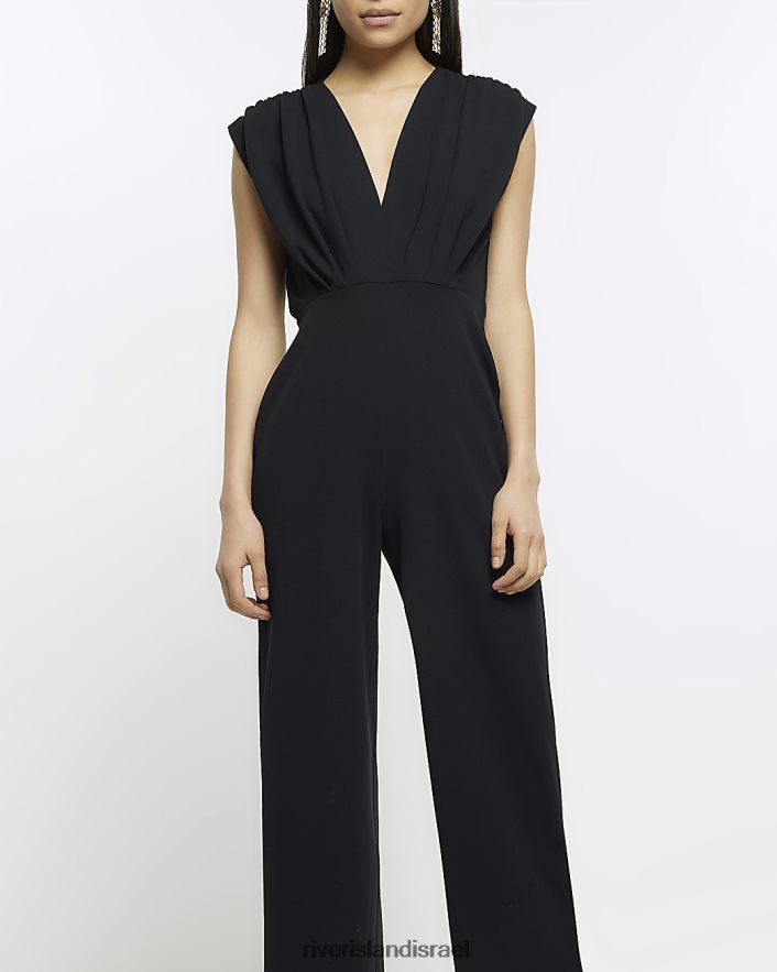 לבוש River Island סרבל ללא שרוולים שָׁחוֹר נשים BDZ4084805