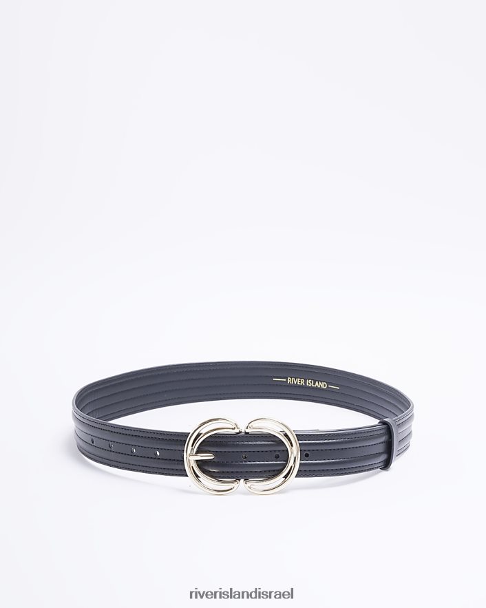 אביזרים River Island חגורת טבעת כפולה שָׁחוֹר נשים BDZ4084826