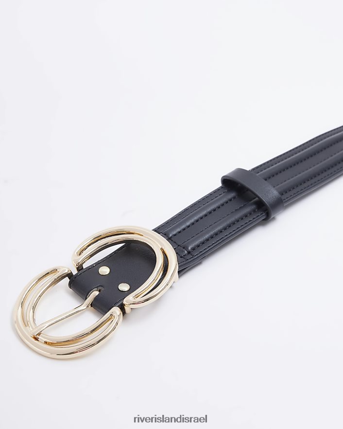 אביזרים River Island חגורת טבעת כפולה שָׁחוֹר נשים BDZ4084826