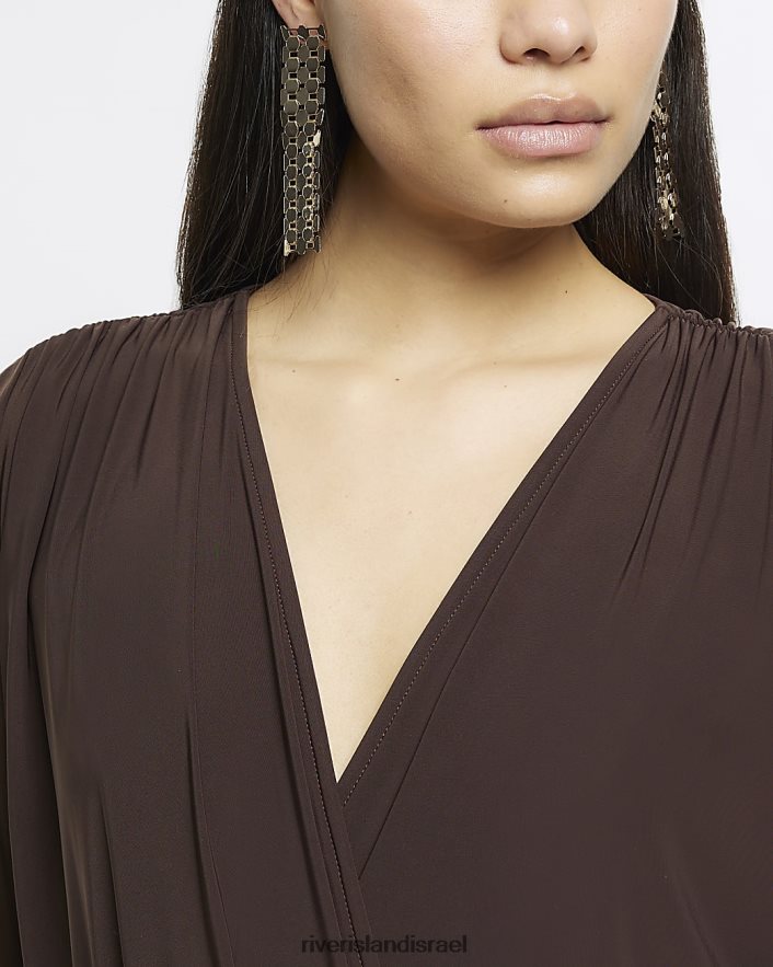 אביזרים River Island עגילי טיפת שרשרת זהב נשים BDZ4084847