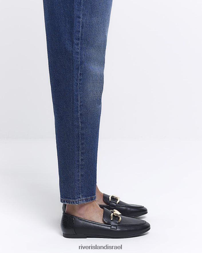 הַנעָלָה River Island מכנסי שרשרת לב שָׁחוֹר נשים BDZ4084856