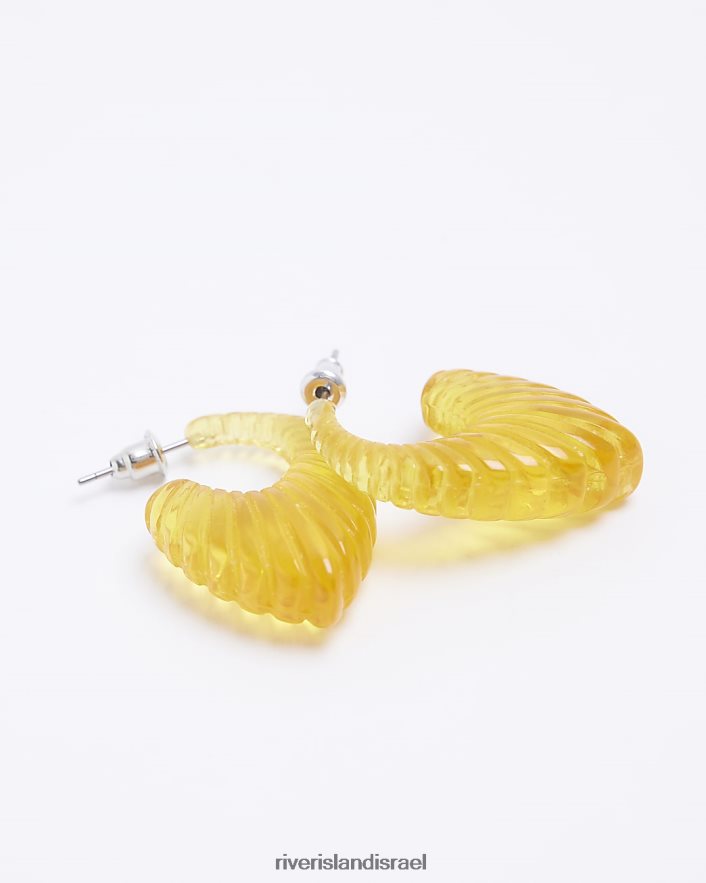 אביזרים River Island עגילי חישוק שרף תפוז נשים BDZ4084881