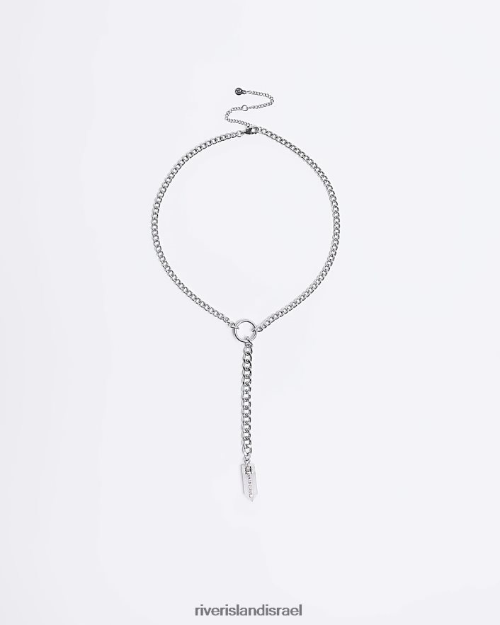 אביזרים River Island שרשרת קסם קריסטל כסף נשים BDZ4084887