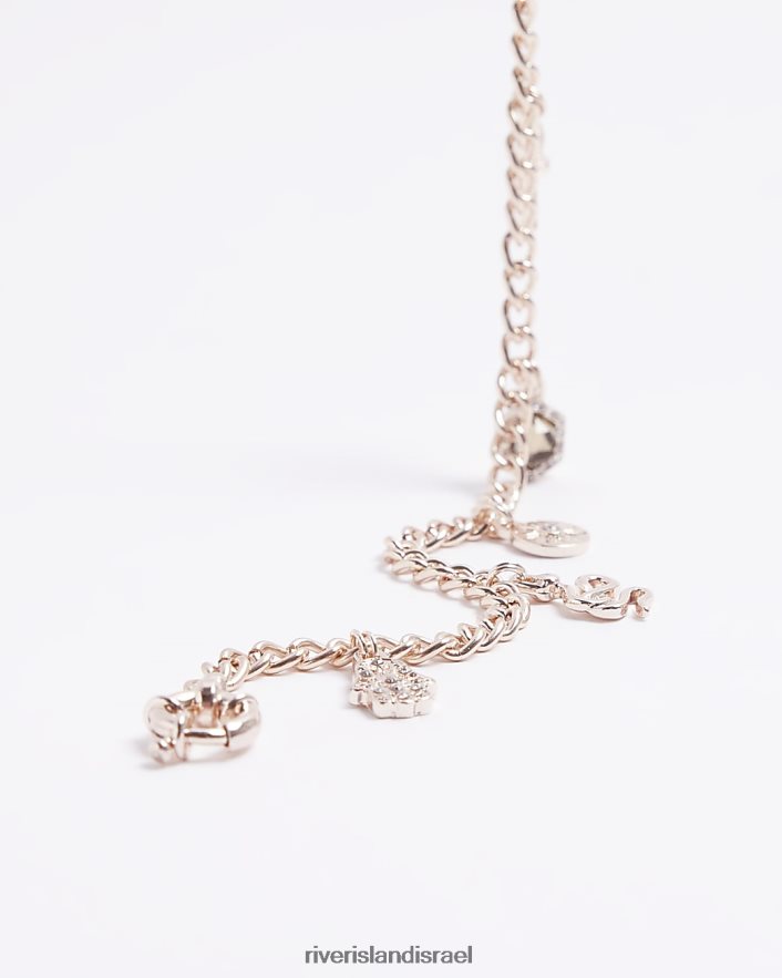 אביזרים River Island צמיד קסם ורוד זהב נשים BDZ4084896