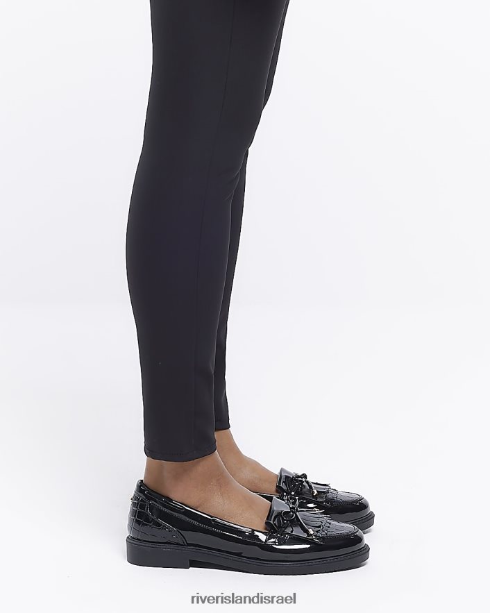 הַנעָלָה River Island מכנסי פטנטים שָׁחוֹר נשים BDZ4084899