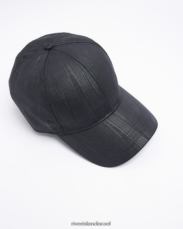 אביזרים River Island כובע סאטן שָׁחוֹר נשים BDZ4084901