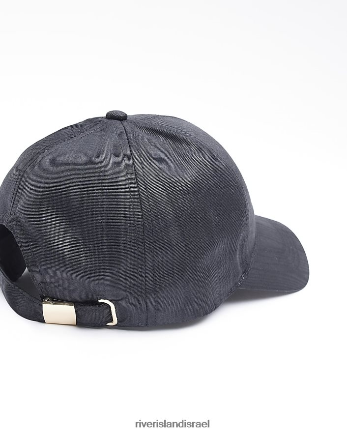 אביזרים River Island כובע סאטן שָׁחוֹר נשים BDZ4084901