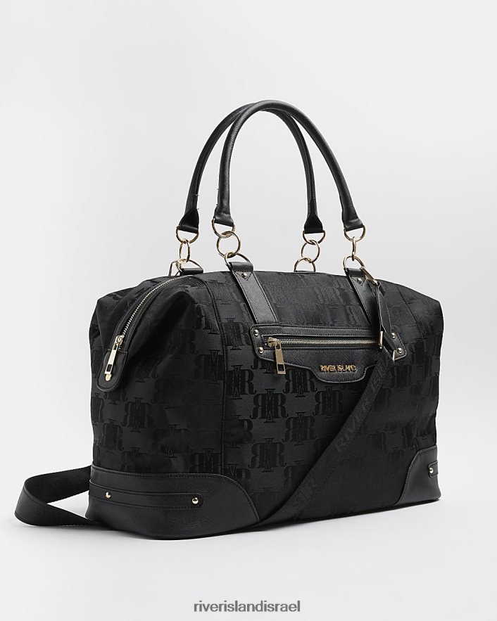 אביזרים River Island תיק ארי מונוגרם שָׁחוֹר נשים BDZ4084908