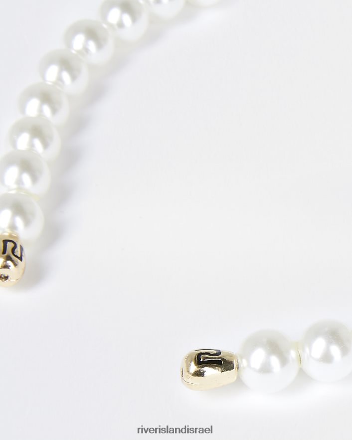 אביזרים River Island סרט פנינה לבן נשים BDZ4085026