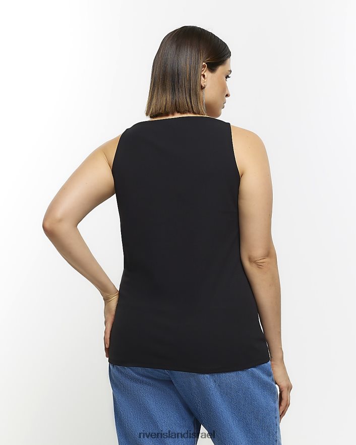 לבוש River Island פלוס עליונית קאמי קורז' שָׁחוֹר נשים BDZ4085074