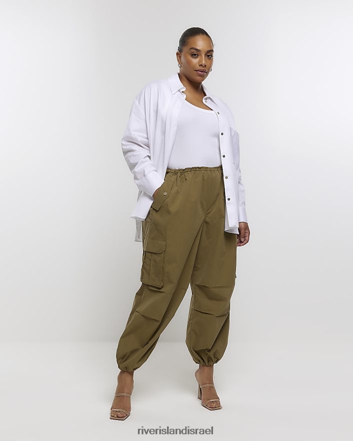 לבוש River Island בתוספת מכנסי מטען מצנח חָקִי נשים BDZ4085096