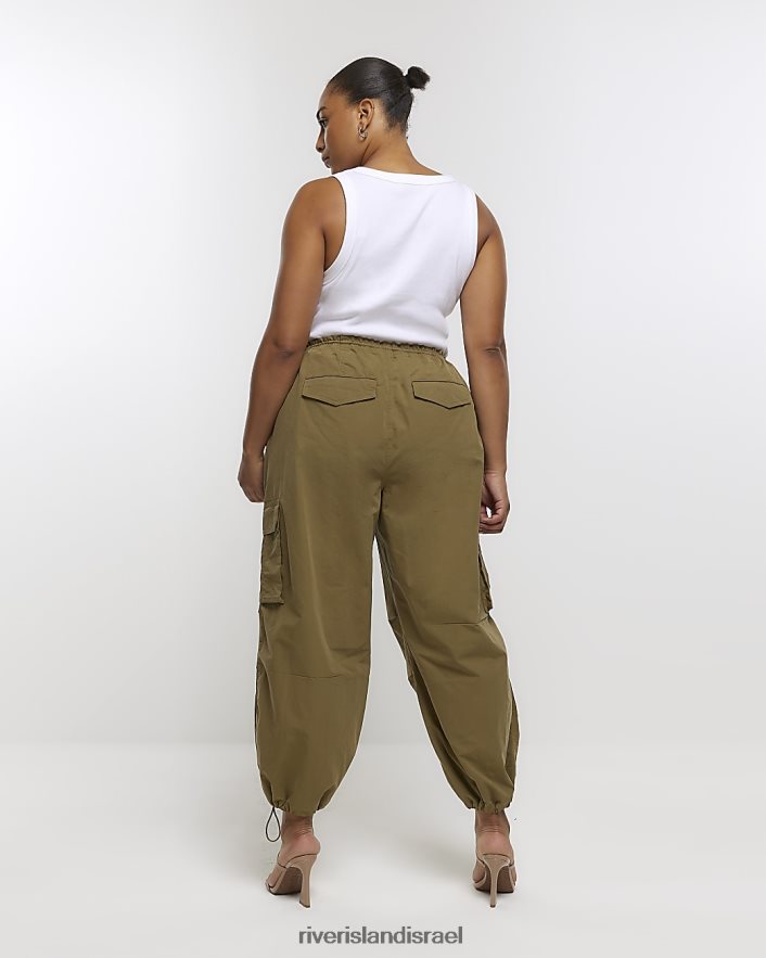 לבוש River Island בתוספת מכנסי מטען מצנח חָקִי נשים BDZ4085096