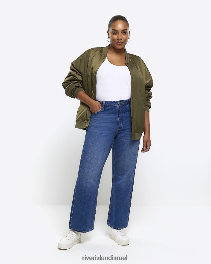 לבוש River Island בתוספת ז'קט בומבר חָקִי נשים BDZ4085097